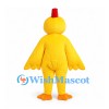 Chicken Mascot Costume in Yellow with Red Comb
