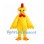 Chicken Mascot Costume in Yellow with Red Comb