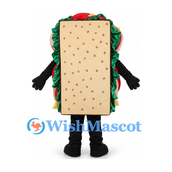 Sandwich Mascot Costume with Seeded Bread and Layered Filling