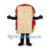 Sandwich Mascot Costume with Seeded Bread and Layered Filling