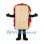 Sandwich Mascot Costume with Seeded Bread and Layered Filling