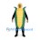 Corn Mascot Costume with Yellow Kernels and Green Husk