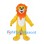 Lion Mascot Costume in Yellow with Orange Mane and White Belly
