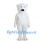 Polar Bear Mascot Costume in White with Black Nose