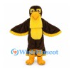 Eagle Mascot Costume in Brown with Yellow Beak and Wing Trim
