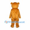 Bear Mascot Costume in Brown with Cream Belly