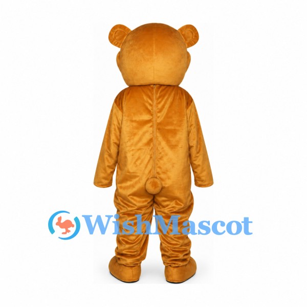 Bear Mascot Costume in Brown with Cream Belly