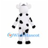 Cow Mascot Costume with Black Spots and Yellow Muzzle