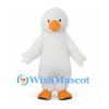Duck Mascot Costume in White with Orange Bill and Feet