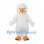 Duck Mascot Costume in White with Orange Bill and Feet
