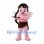 Cupid Mascot Costume in Pink with White Wings and Bow