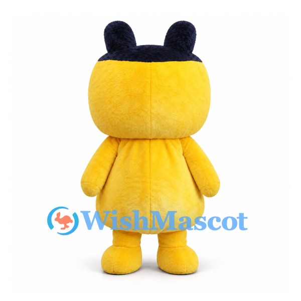 Mouse Character Mascot Costume in Yellow with Navy Ears