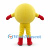 Smiley Face Mascot Costume in Yellow with Red Gloves and Boots