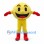 Smiley Face Mascot Costume in Yellow with Red Gloves and Boots