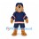 Beaver Mascot Costume with Navy Hockey Uniform and Helmet