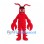 Lobster Mascot Costume in Red with Large Claws and Antennae