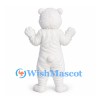 Polar Bear Mascot Costume in White with Rounded Ears
