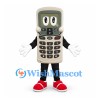 Mobile Phone Mascot Costume with Beige Body and Large Keypad