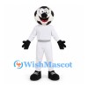 Soccer Ball Mascot Costume with White Sports Uniform