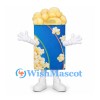 Popcorn Mascot Costume in Blue Printed Carton