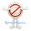 No Smoking Sign Mascot Costume with Red Symbol and White Body