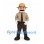 Ranger Mascot Costume with Tan Uniform and Wide Brim Hat