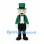 Leprechaun Mascot Costume with Green Tailcoat and Top Hat