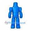 Robot Mascot Costume in Blue with Block Shaped Limbs