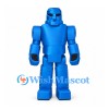 Robot Mascot Costume in Blue with Block Shaped Limbs