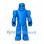 Robot Mascot Costume in Blue with Block Shaped Limbs