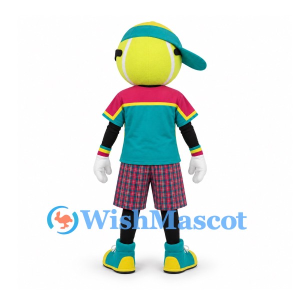 Boy Mascot Costume with Sunglasses and Plaid Shorts