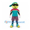 Boy Mascot Costume with Sunglasses and Plaid Shorts