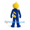 Lightning Character Mascot Costume in Blue and Yellow