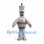 Robot Mascot Costume in Silver with Button Panel
