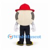 Smoke Detector Mascot Costume with Red Firefighter Helmet