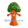 Tree Mascot Costume with Orange Trunk and Dense Green Leaves