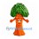 Tree Mascot Costume with Orange Trunk and Dense Green Leaves