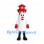 Lighthouse Mascot Costume in White with Red Lantern Roof