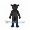 Cow Mascot Costume in Black with White Face