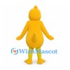 Duck Mascot Costume in Yellow with Orange Bill