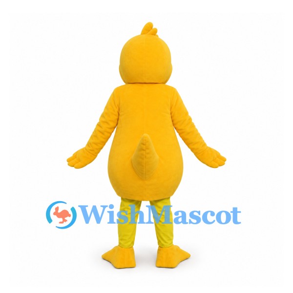 Duck Mascot Costume in Yellow with Orange Bill