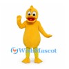 Duck Mascot Costume in Yellow with Orange Bill