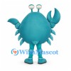 Crab Mascot Costume in Turquoise with Large Claws