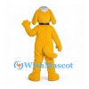 Dog Mascot Costume in Yellow with White Belly and Floppy Ears