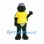 Turtle Mascot Costume with Yellow Shirt and Gray Cap