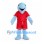Dolphin Mascot Costume with Red Sports Uniform