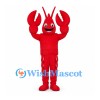 Lobster Mascot Costume in Red with Raised Claws