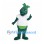 Dragon Mascot Costume in Green with White Shirt