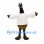 Goose Mascot Costume with White Sports Shirt and Outstretched Wings
