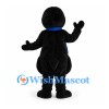 Penguin Mascot Costume with Blue Scarf and White Belly